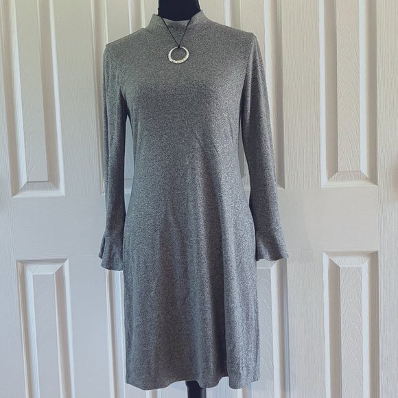WHBM Knit Silver Dress - Picture 1 of 4